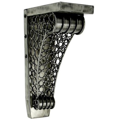 small ornate metal bracket|decorative metal corbels and brackets.